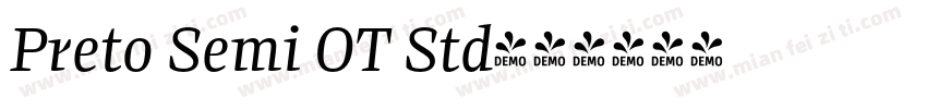Preto Semi OT Std字体转换